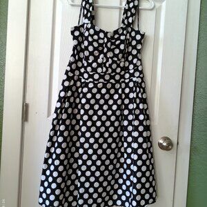 City Chic Black and White Polka Dot Retro 50’s style  Dress